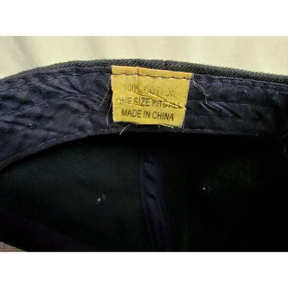 US Navy Blue Ball Cap Gold Scrambled Eggs Snapback Hook Veteran Officer Military - Picture 7 of 8